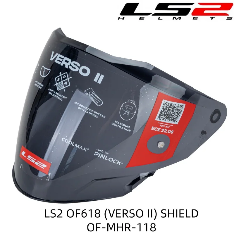 Replacement Helmet Visor Scratch‑Resistant UV‑Protective Special Lens For LS2 OF618 VERSO 2 OF MHR 118 Helmet Accessories