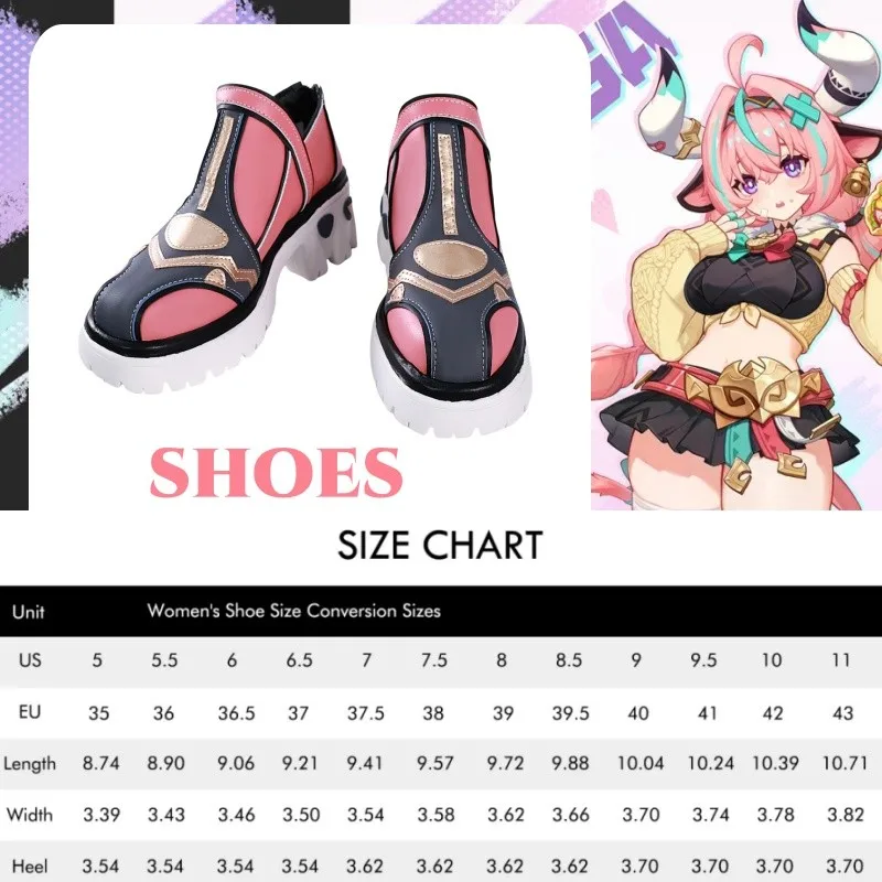 Genshin Impact Varesa 코스프레 Shoes Costume 100cm 620g Wig Tail Accessories Props Halloween Costumes for Girls Shoes