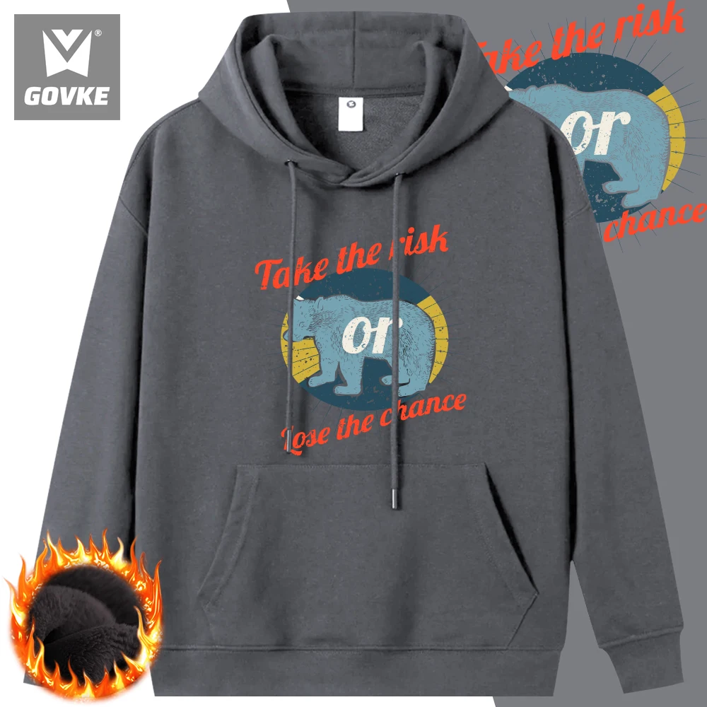 Trend Clothes Take The Rilk Loje The Chance Conspicuous Men's Digital Printed Hooded Sweatshirt Exercise Relaxation Loose Hoodie