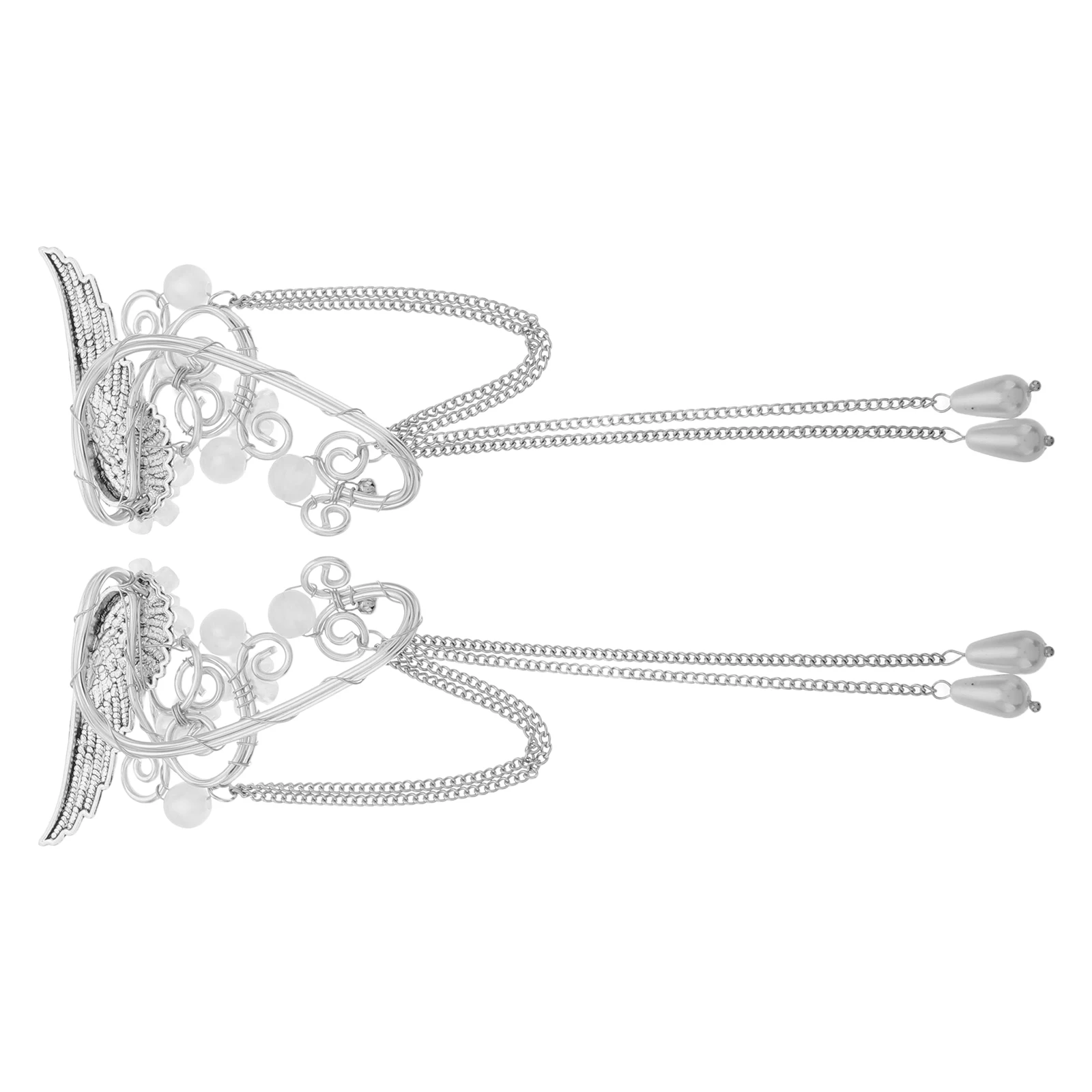 

Ear Hanging Clip Cuff Wrap Clips for Women Dangle Tassels Statement Earrings Alloy