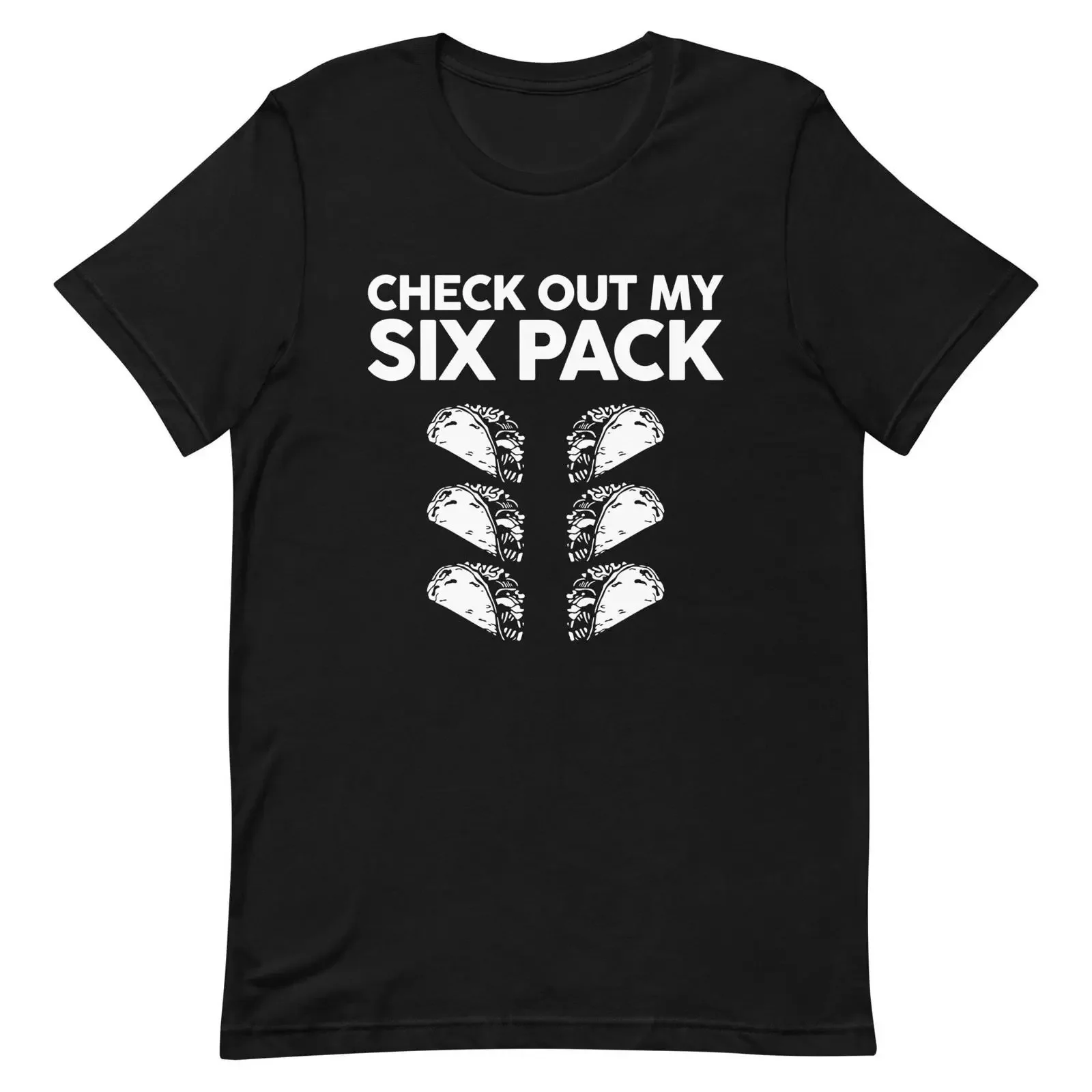 Check Out My Six Pack Funny Taco T Shirt Mexican Food Cinco De Mayo for Lovers vintage Washed graphic Top For Everyday Wear