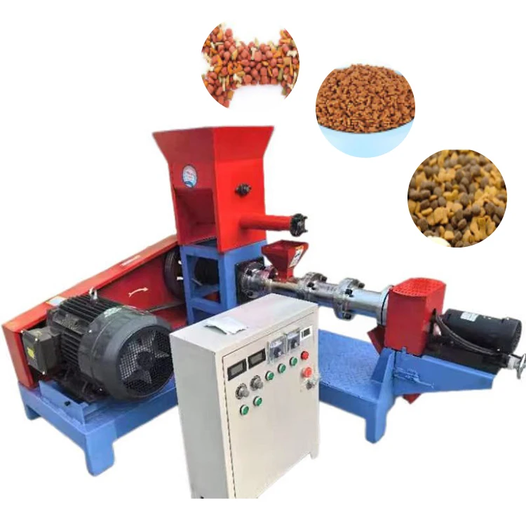 

Direct factory food processing line floating catfish feed pellet making machine/Small fish farm cheap floating feed extruder