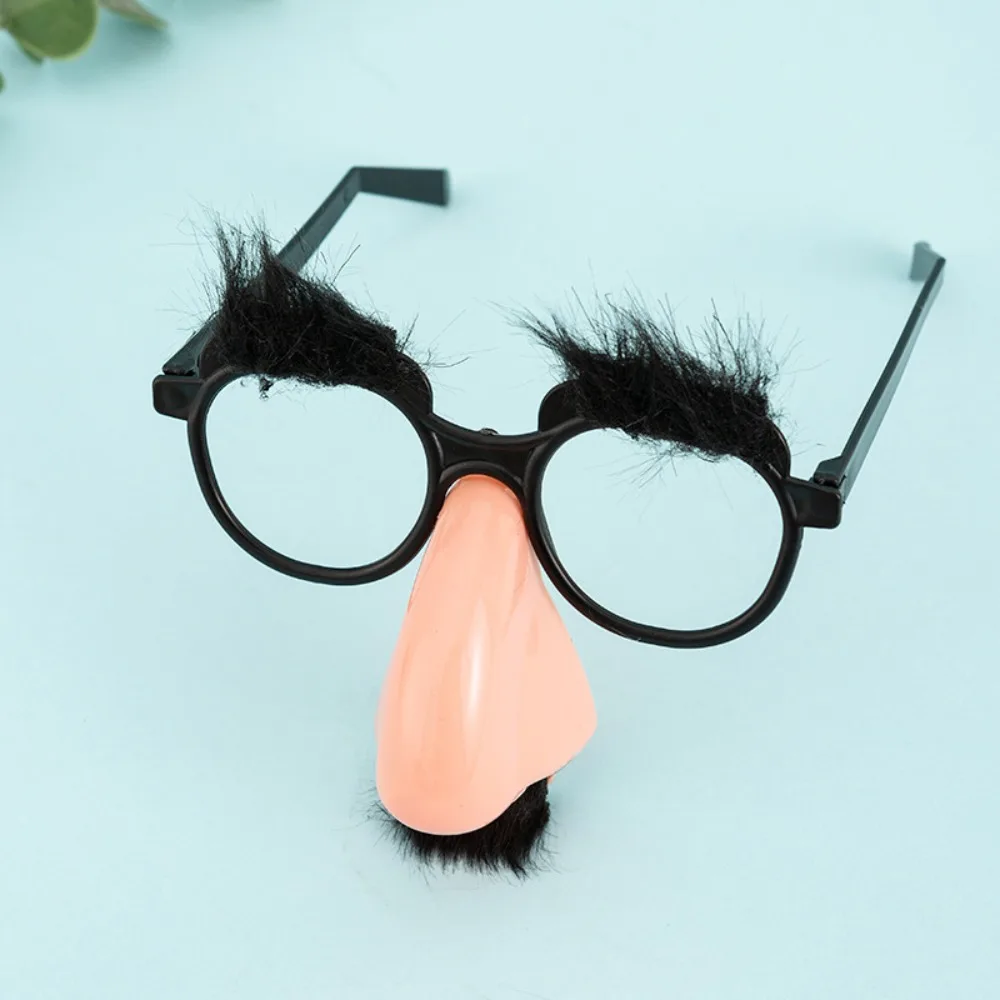 Funny Cosplay Plastic Moustache Adult Big Nose Costume Props Party Fancy Mask Disguise Spectacles Festival Supplies