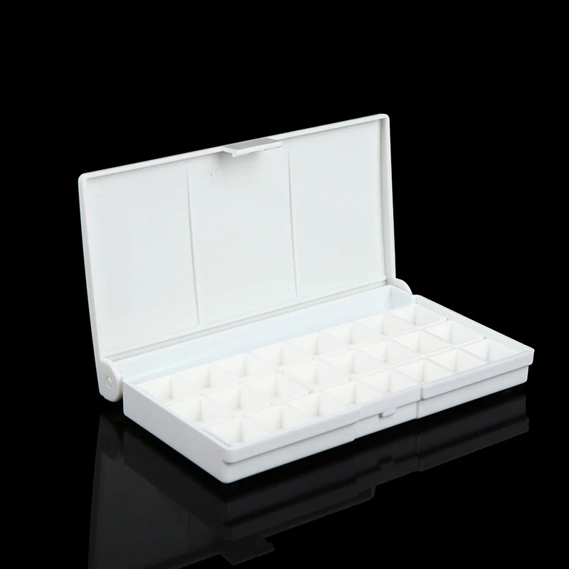 

12/24Grid Empty Watercolor Tin Palette Paint Case for DIY Watercolor Palette Empty Palette Paint Tray Box + 12/24 Little Boxes