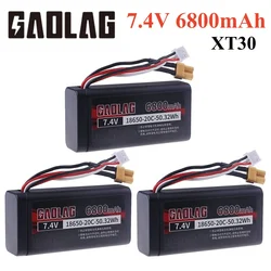 7.4V 6800mAh Lipo Battery XT30 plug For HUINA 580 1580 1583 RC toys Accessory 7.4 V 2S battery For 1580-005 Huina 580550 583 582