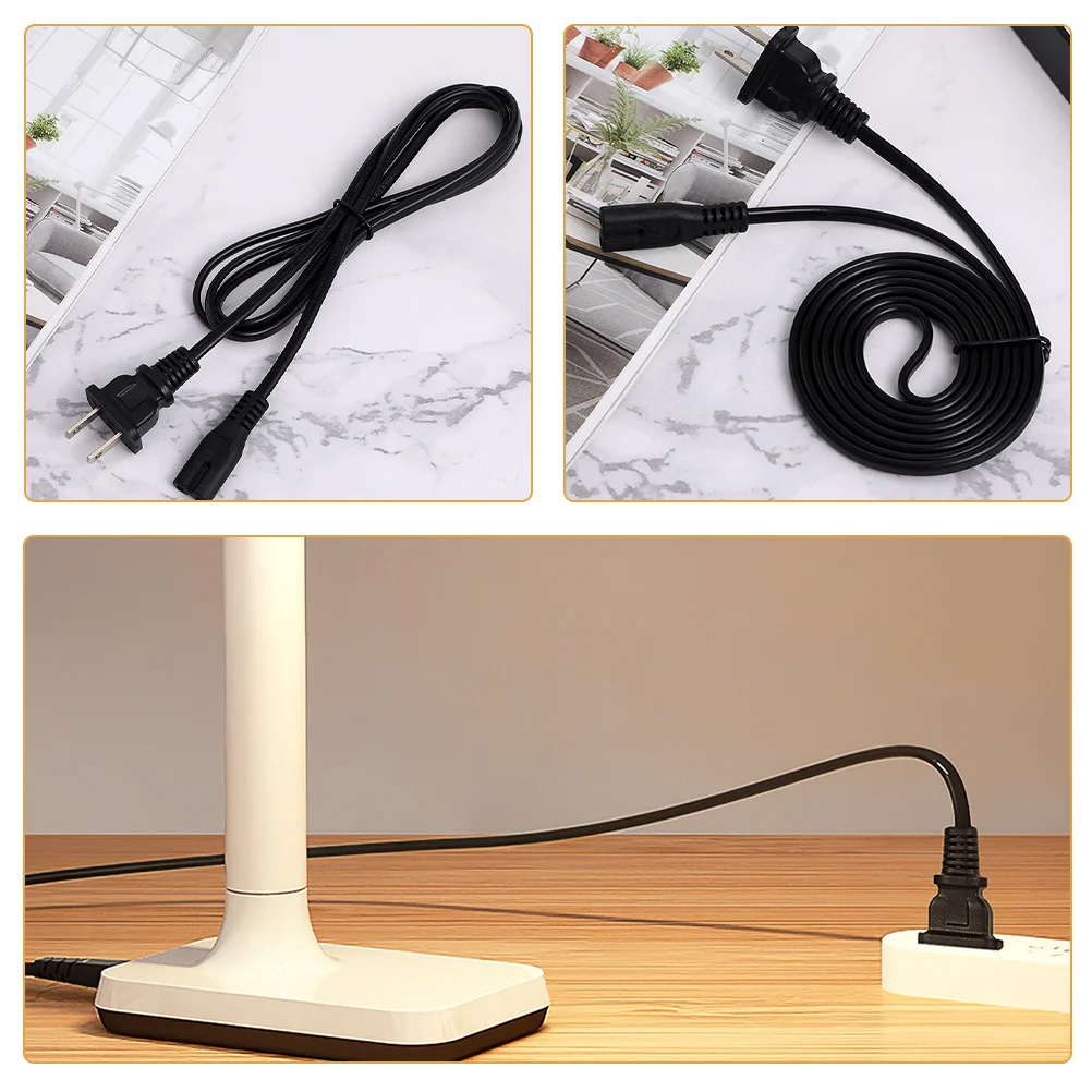 

4Pcs Power Cords 2-Prong Long Computer Printer Replacement Power Cable for Home Appliances