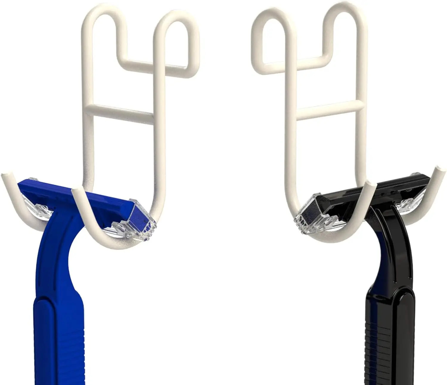 

Shower Caddy - 2 Pack Open Shelf Hooks for Loofah, Razor and More