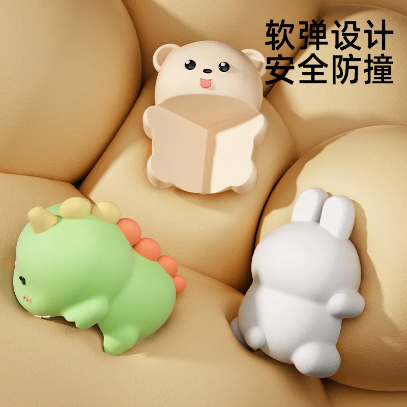 10pc Cartoon Corner Protector Anti-Collision Edge Guard Silicone Cover for Baby Kids Furniture Table Window Dinosaur Rabbit Bear