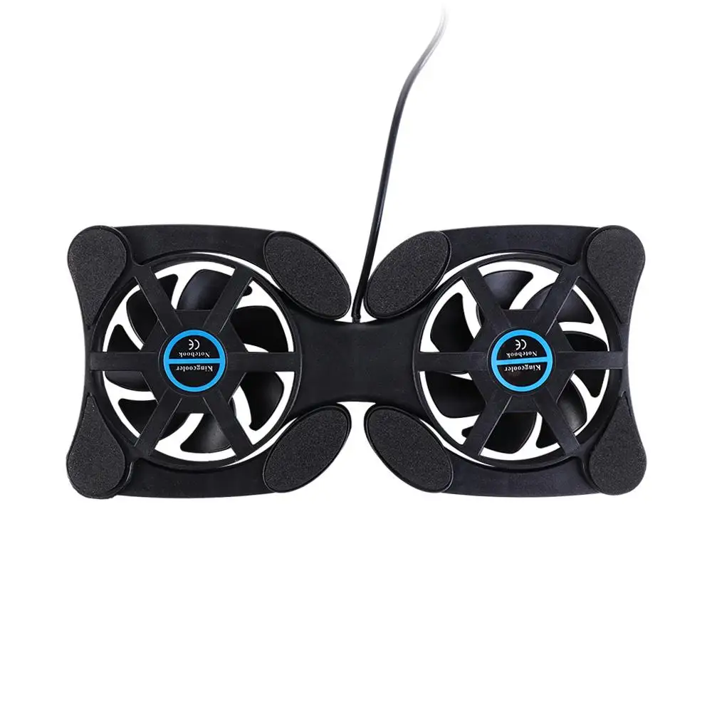 Mini for PC Double Fans 7"-15" Laptop Notebook Cooler Laptop Cooling Base Laptop Cooler USB Cooling Pads Notebook Fan Cooler