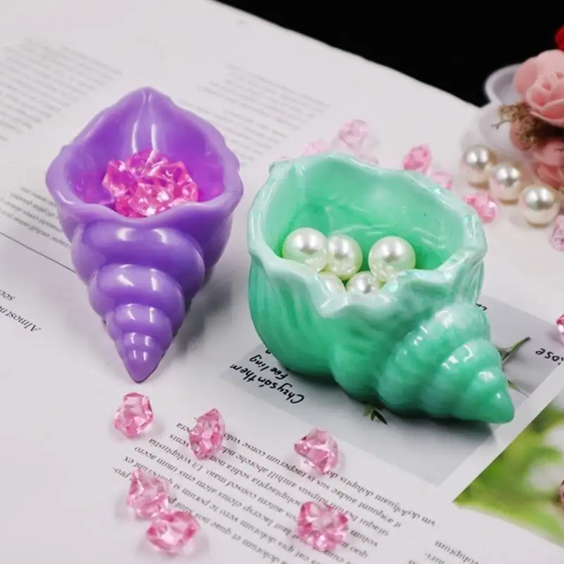 

Soap Dish Mold Conch Silicone Moulds for Resin Casting Dish Jewellery Tray Resin Mold Sea Snail Lipstick Holder Mold