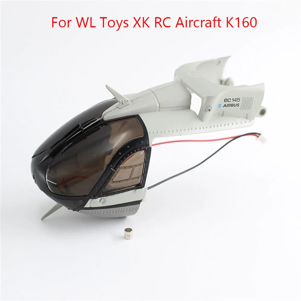 

For WL Toys XK RC Aircraft K160 Aircraft Head Cover With Small Magnets For WL Toys XK RC Aircraft K160 Shell Case RC Car Kits