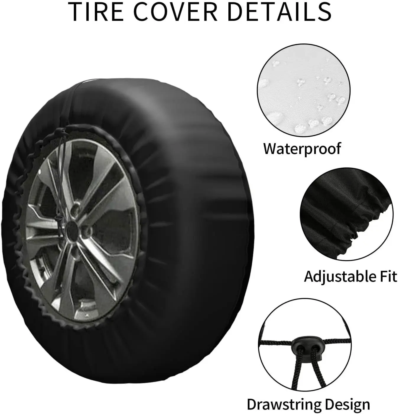 Guitar Country Music Tire Cover Spare Tire Wheel Cover for Trailer SUV for Men Women Auto Accessoires 14-17 Inch Car Accessories