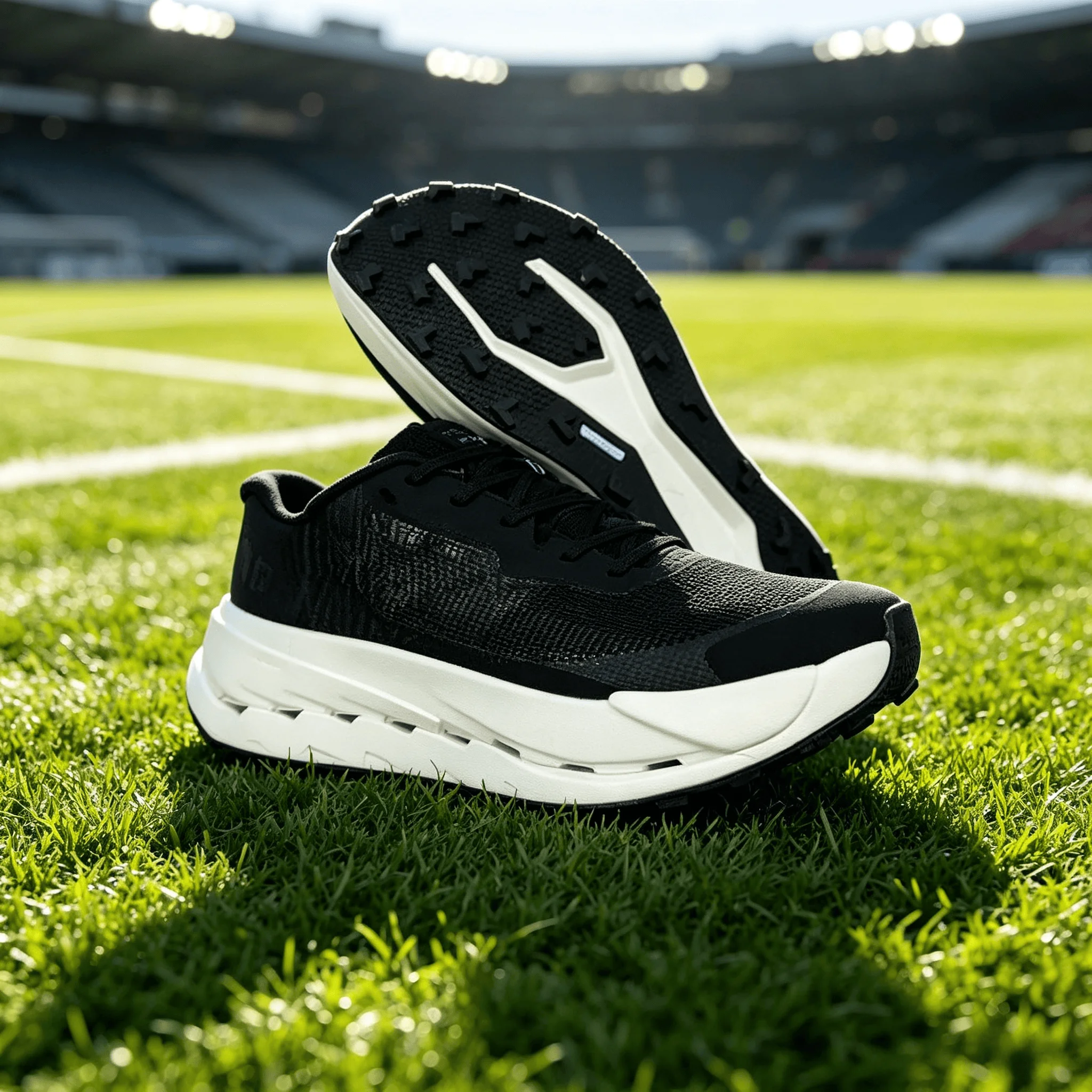 Chaussures de course athlétiques classiques et intemporelles Shox Spring Pillar bicolores blanc et noir ‮ seohS asicseS