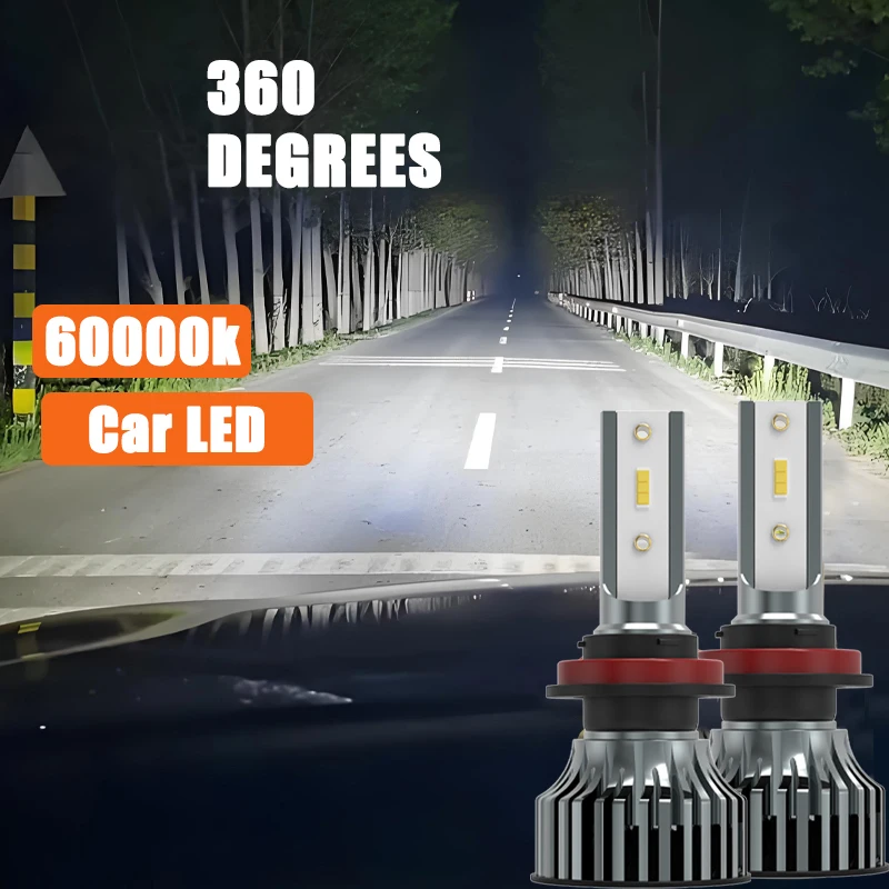Heyword 150000lm 450W 1860 CSP chip 3000k/4300k/6000k/8000k Car LED Headlight h4 h7 h1 LED headlights 9005 H7 h11 led light