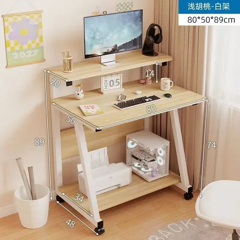 Desktop computer desk simple mobile small apartment home desk study table bedroom table rental house small table