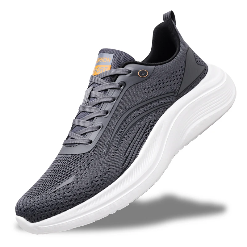 

Мужская повседневная спортивная обувь, легкие амортизирующие кроссовки, модная обувь из дышащей сетки, унисекс обувь для активного отдыха на природе.
