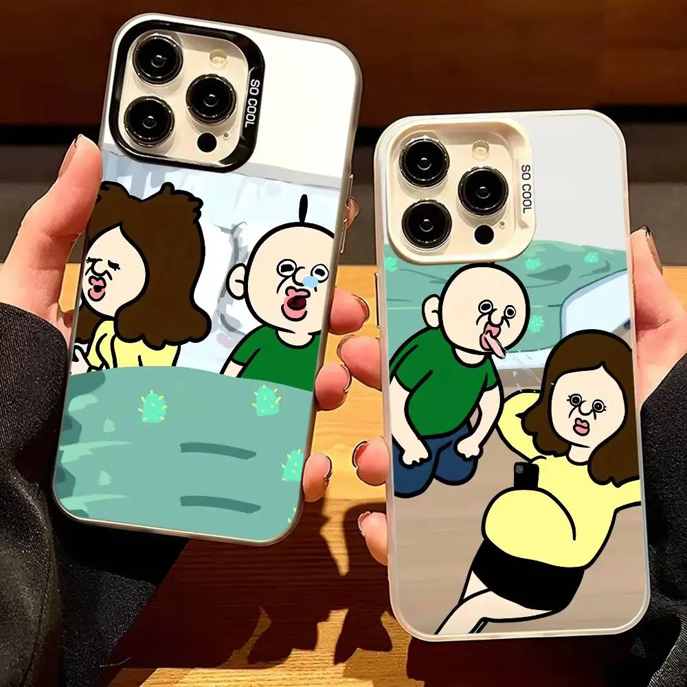 Amine Cartoon Bang Bang Tang Tang Phone Case For Apple 11 12 13 14 15 16Pro Max Plus Protect Plating advanced Phone case