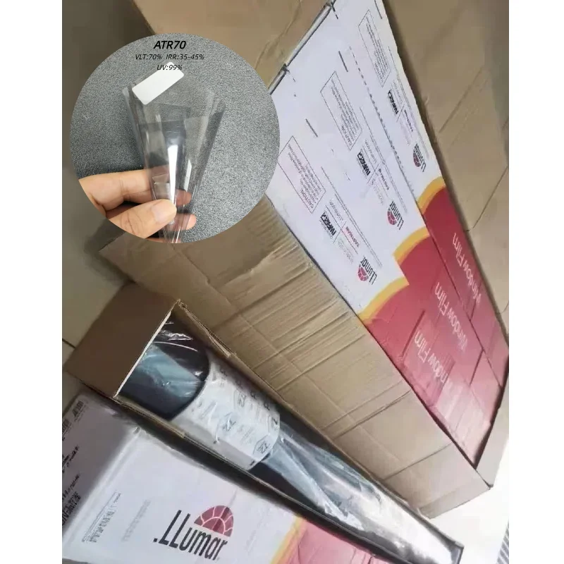 

Llumar PET Solar Film for Windows: 45.0% Heat Block, 70% VLT, 99% UV Defense – Anti-Fade & Temperature Control