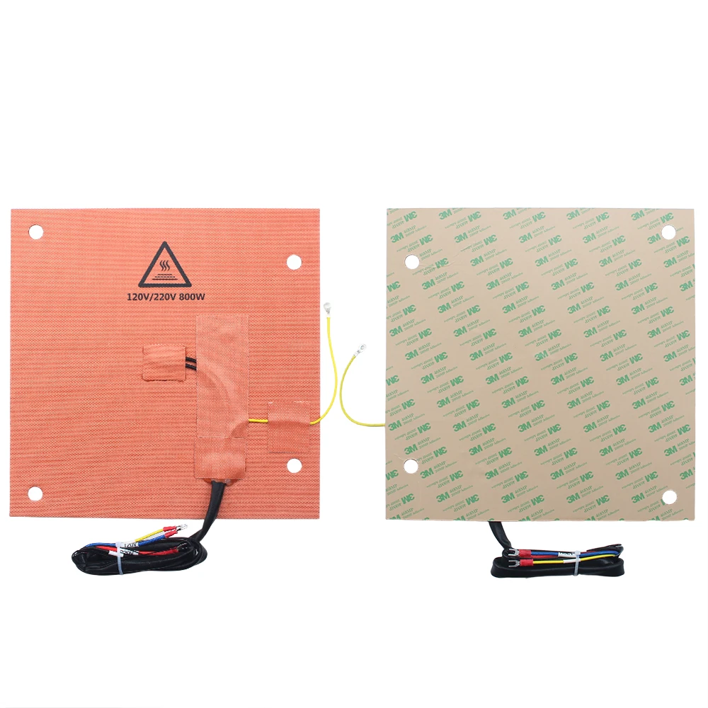 

For Creality K1 MAX Dual Voltage Silicone Heating Pad 120V/220V Bimetal 305*301mm 800W For K1 MAX 3D Printer Accessories