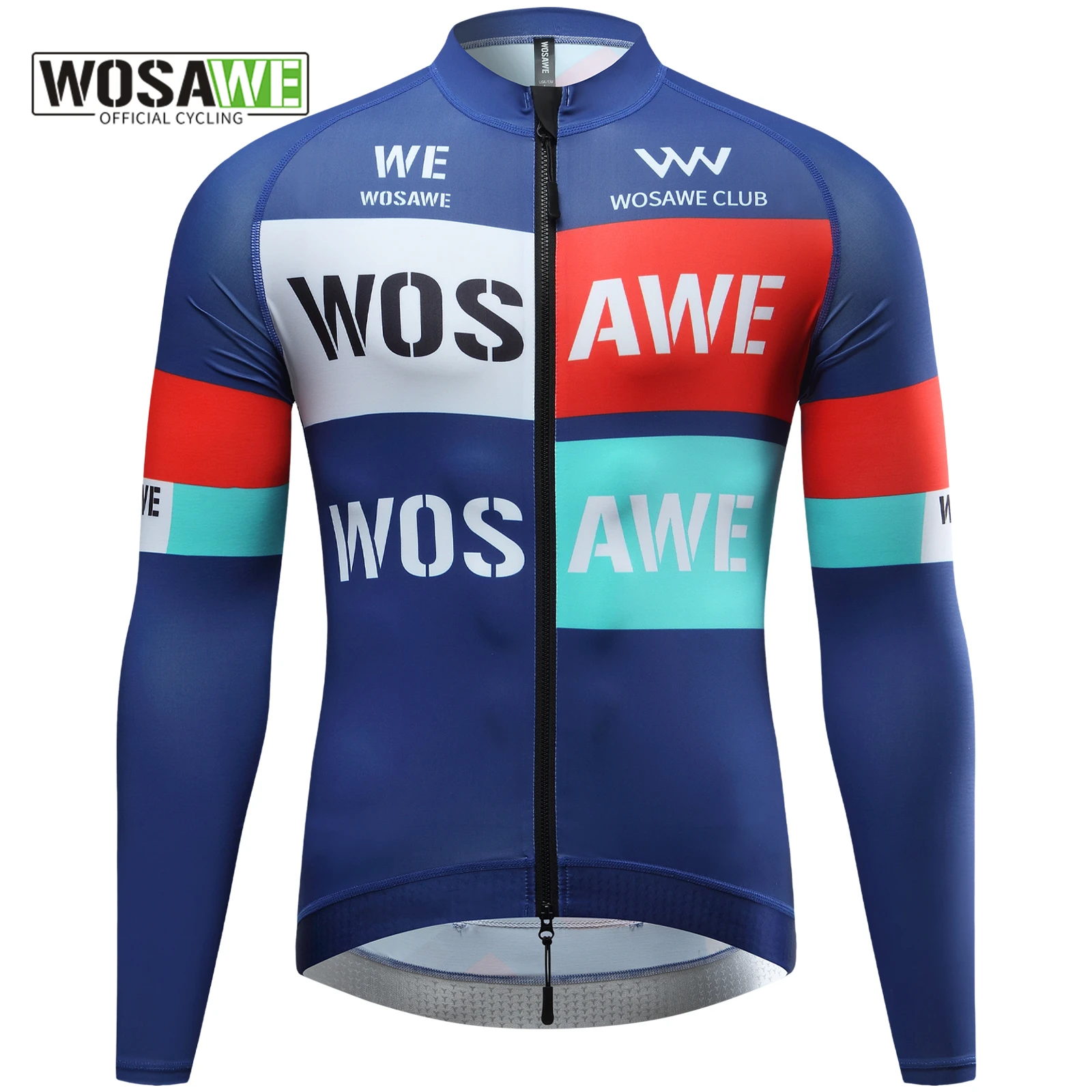 

WOSAWE Summer Cycling Jersey Man Quick Dry Bicycle Clothing MTB Long Sleeve Riding Tops Road Bike Jacket Men's Cycling Shirt