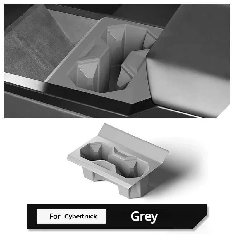 

Для Tesla Cybertruck 2024, держатель для чашки с центральным управлением, силиконовый ограничитель чашки для воды, автомобильный держатель для чашки для Cyber Pickup, автомобильные аксессуары
