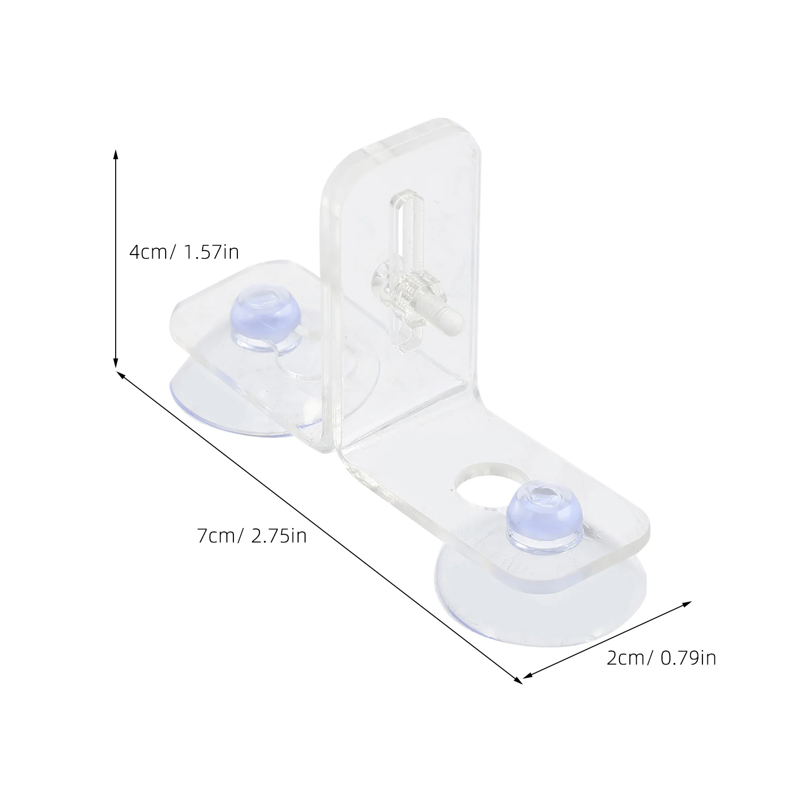 

4 Pieces Fish Tank Divider Transparent Acrylic Suction Cups Clip Set Aquarium Partition Board Isolation Breeding Water