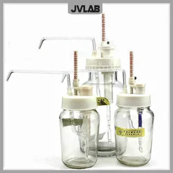 Bottle Top Dispenser Glass Reagent Dispenser Transparent Semi-automatic Liquid Dispenser Adjustable / Fixed Volume 0.1-10ml 1/PK