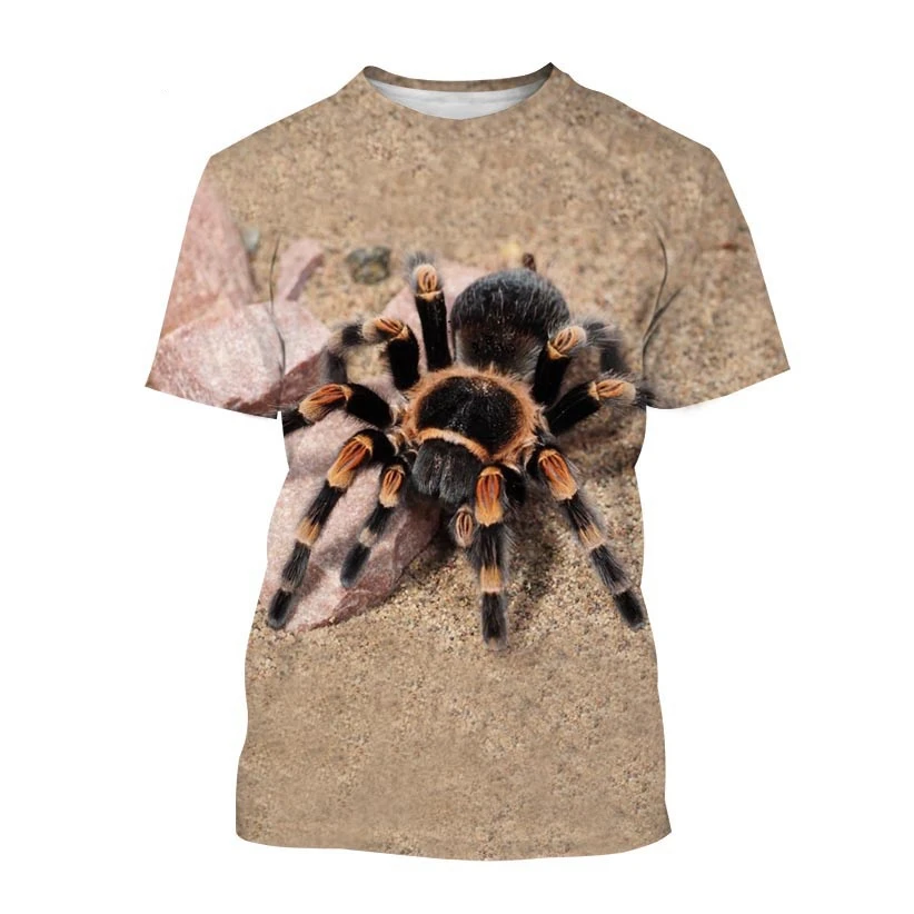 Sommer neue Tier Insekten spinne 3D-Druck Harajuku T-Shirt Mode Hip Hop Shirt Männer lässig Top Frauen Spaß Kleidung