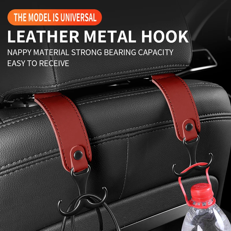 Car mounted hook car seat back storage rear multifunctional storage hanging bag small hook car interior accessories