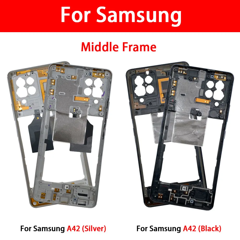 Middle Frame For Samsung A32 4G A325 5G A326 A42 A33 Housing Case Middle Frame Replacement Parts With Power Volume button