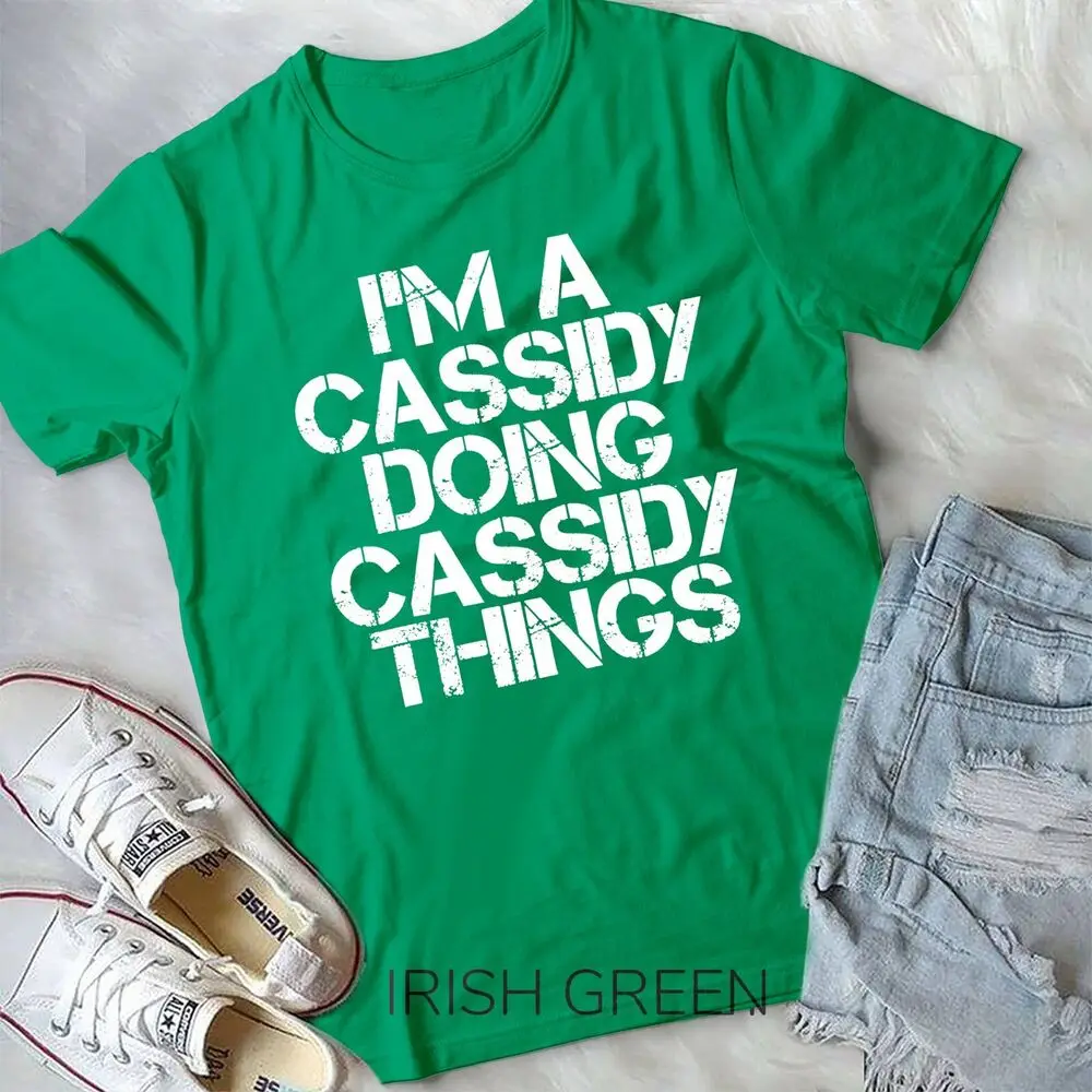 CASSIDY Funny Surname Family Tree Birthday Reunion Gift Idea Unisex T-shirt