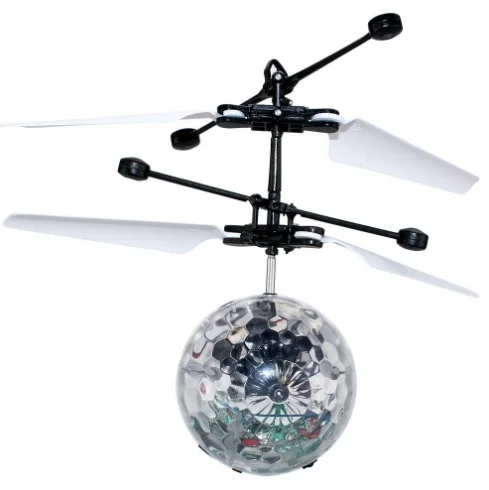 Led Licht Ophanging Kristallen Bol Infrarood Inductie Rc Gebaar Controle Kleurrijk Gloeiend Speelgoed Vliegen Uniek Cadeau Voor Kinderen