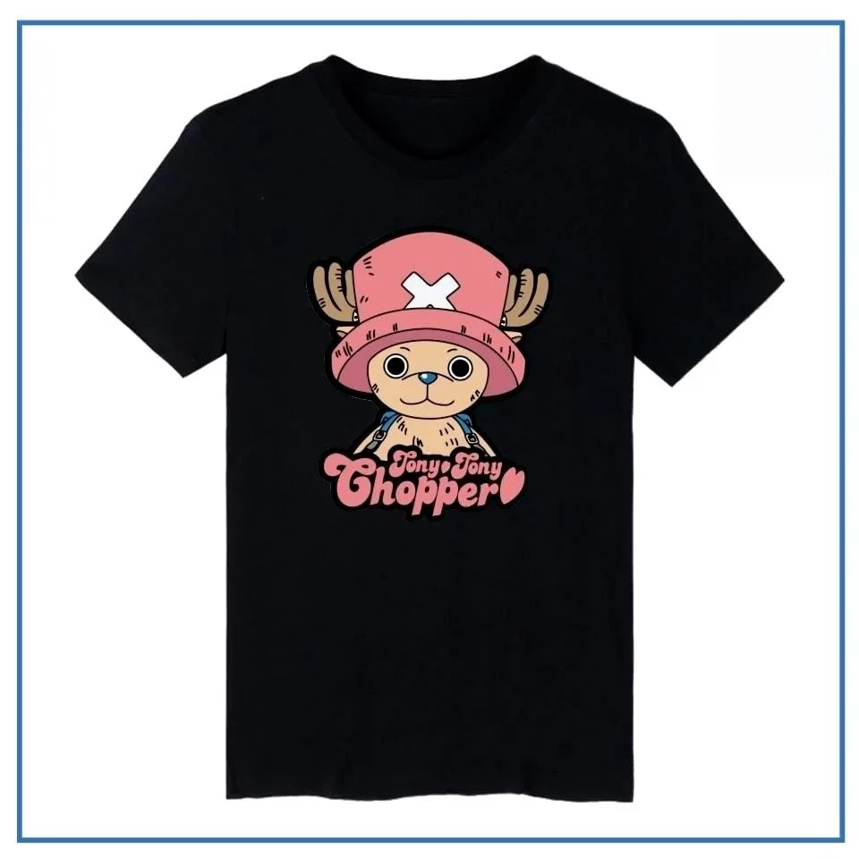 One Piece Anime Tony Tony Chopper Printed T-shirt Summer Men's and Women's T-shirt Trendy Loose Casual Y2K 2026 New Streetwear