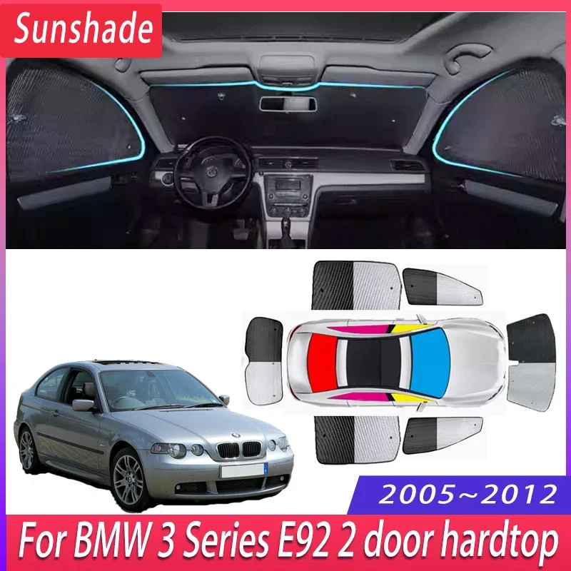 Car Sunshade For BMW 3 Series E92 2 door hardtop 2005~2012 Insulation Sun Protection Sunshade Windshield Visor Car Accessories