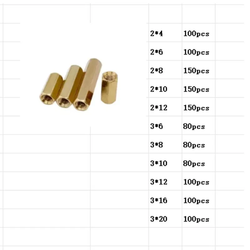 bronze-double-threaded-column-screws-1190-pcs-customized-products-are-non-returnable-and-non-exchangeable