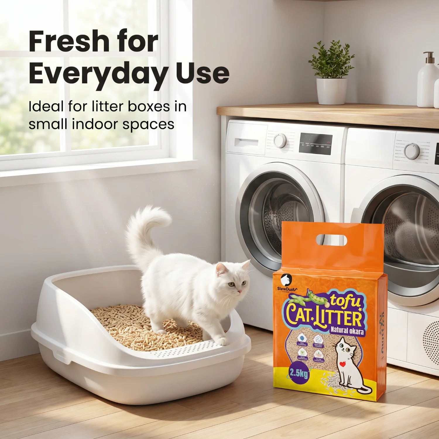 Arena para Gatos de Tofu, Paqu - Tofu Cat Litter Flushable Natural Plant reseña y precio