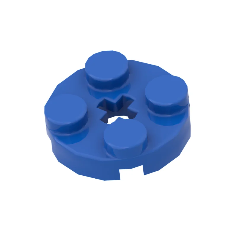 

10pcs Compatible with 4032 circular plate 2x2 with cross shaft hole technology small particle MOC parts