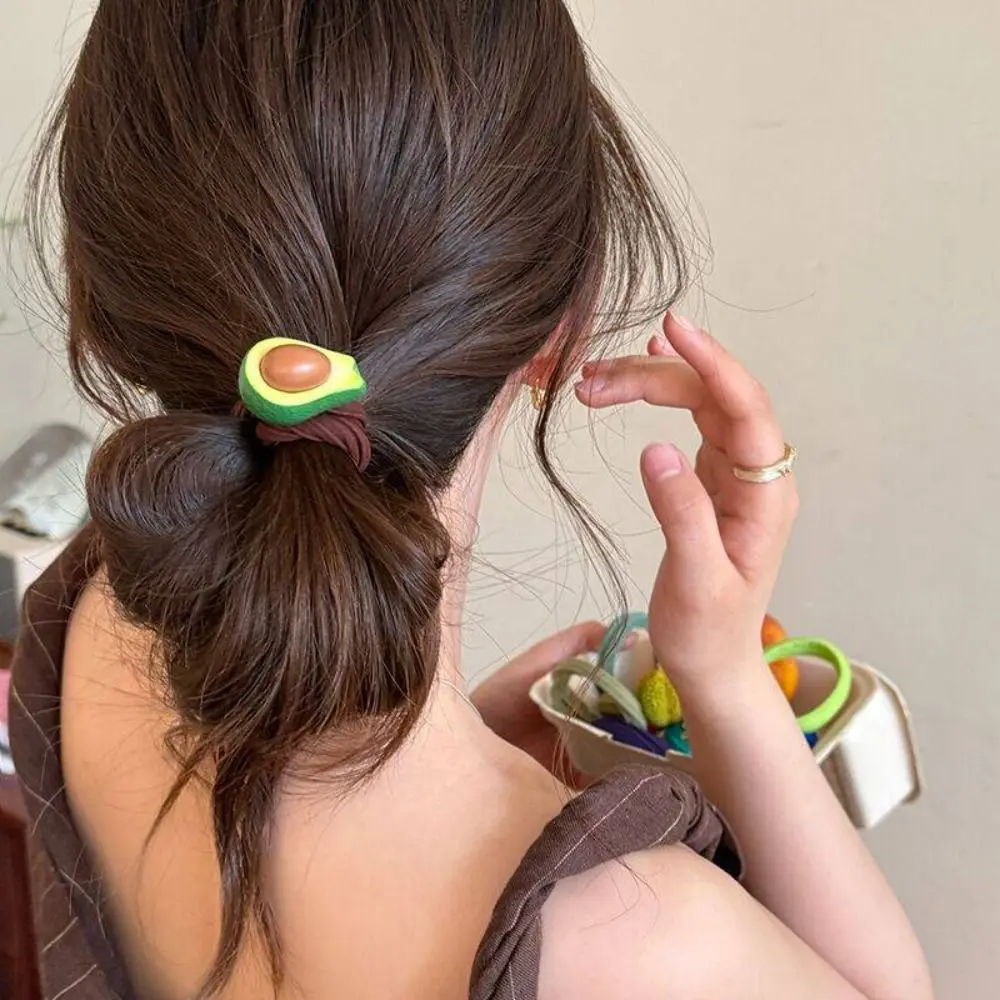 

Hair Tie Fruit Hair Rope Ponytail Holder Korean Style Rubber Band Cute Hair Ring Hair Accessories Colorful Hair Scrunchies Daily
