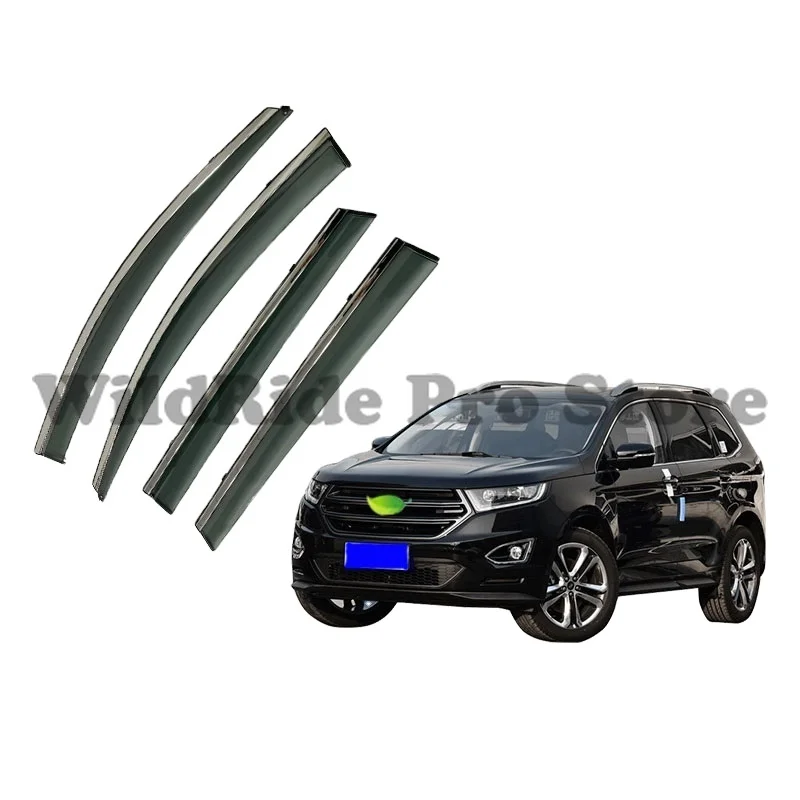 

1 set High Quality Auto Accessories Stainless Steel Material Injection Mold Car Door Visor for Ford Edge