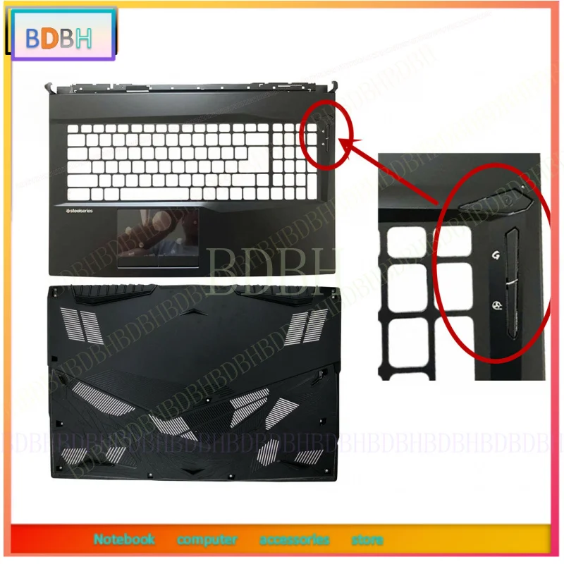 New MSI GL75 9SE 9SD MS-17E2 MS-17E4 Upper Palmrest Keyboard Cover / Bottom Case