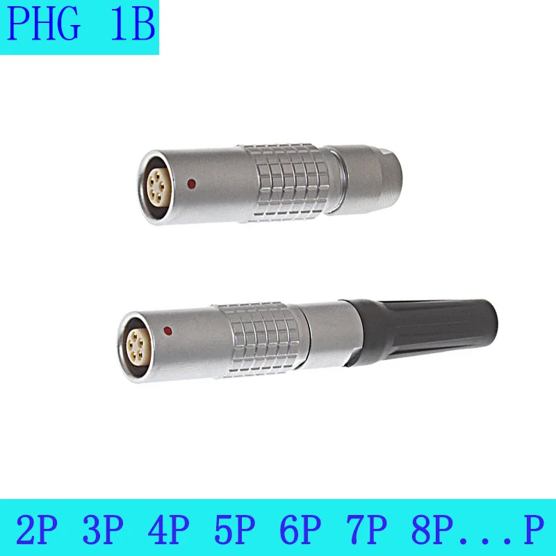 

PHG 1B 2 3 4 5 6 7 8 10 12Pin Have Cable Collet Mobile Female Socket Aviation Metal Circular Push-Pull Self-Locking Connector