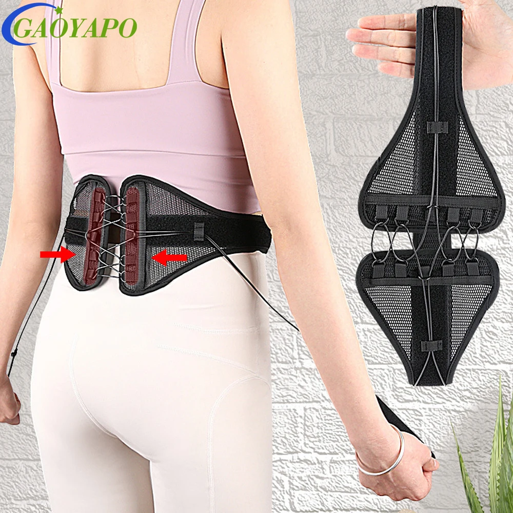 

1PCS Lumbar Support Belt for Lower Back Pain - Corset Brace for Men Women,Scoliosis,Spinal Stenosis,Herniated Disc Relief Sports