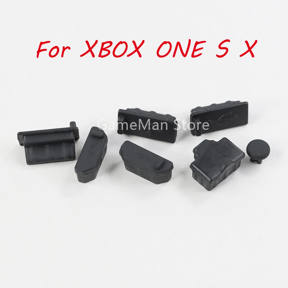 2sets For XBOXONE Slim Dust Plug Silicone Dust Proof Cover Stopper Dustproof Case Kits for XBOX ONE X S Gaming Console