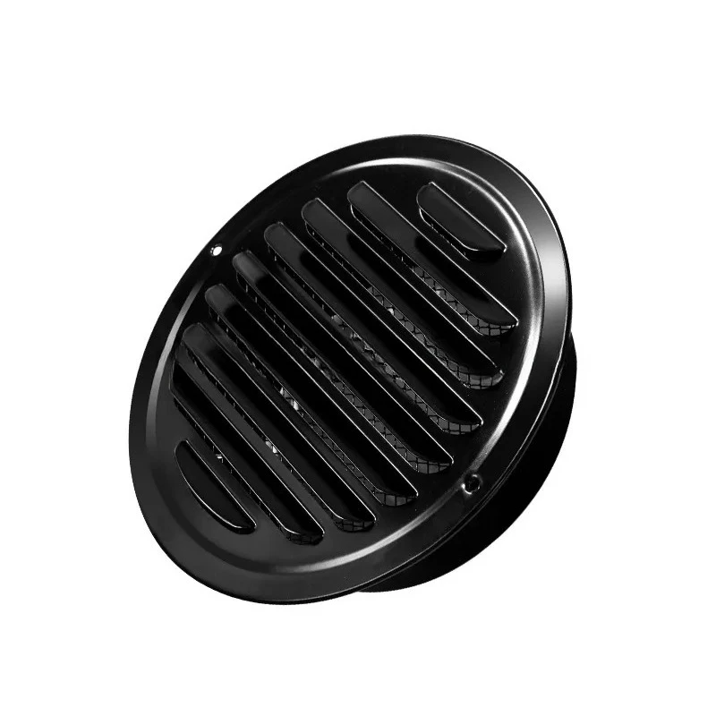 Stainless Steel Ventilation Louvers Rain Proof Exhaust Hood 201 Return Air Central Air Conditioning Circular Exhaust Hood