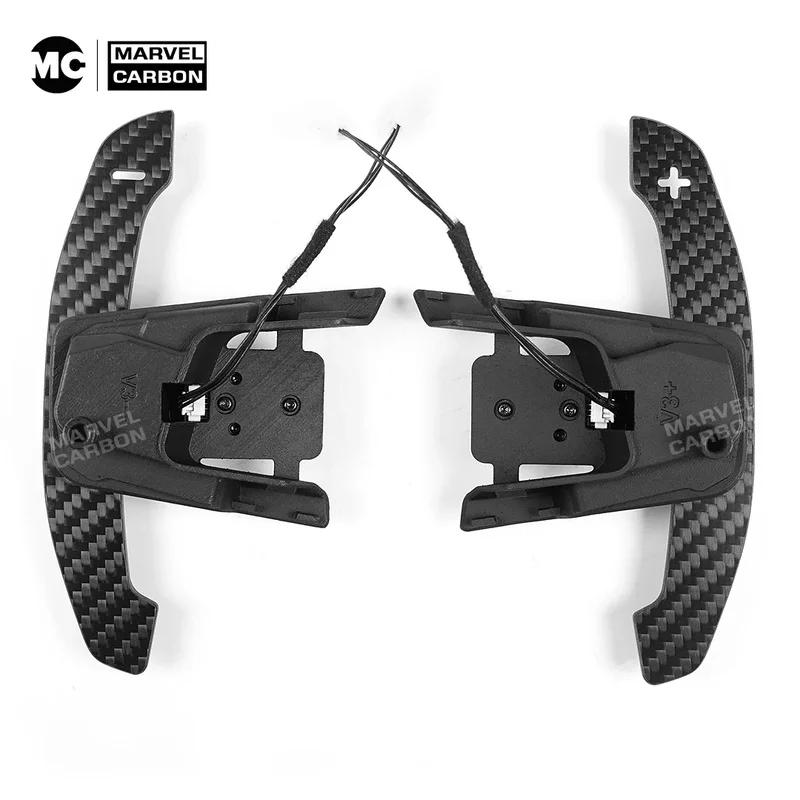 Quick Release MK7 MK7.5 Steering Wheel Shift Magnetic Carbon Fiber Paddle Shifter Extensions - view 2
