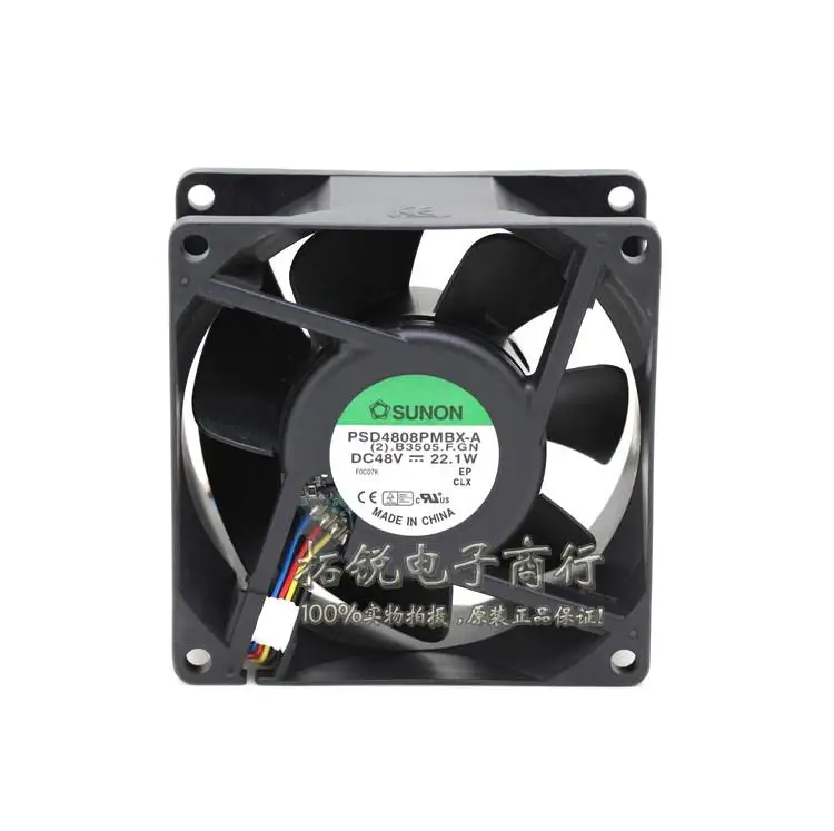 

SUNON SUNON PSD4808PMBX-A 8038 48V 22.1W 0.9A Max Airflow Rate PWM Cooling Fan