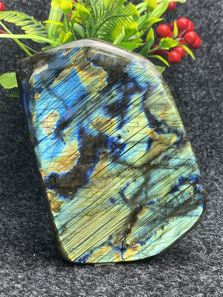 100% Natural Crystal Labradorite Ore Specimen Reiki Polished Moonstone Irregular Moonlight Stone Dekor Ev Aksesuarlari Decoratio