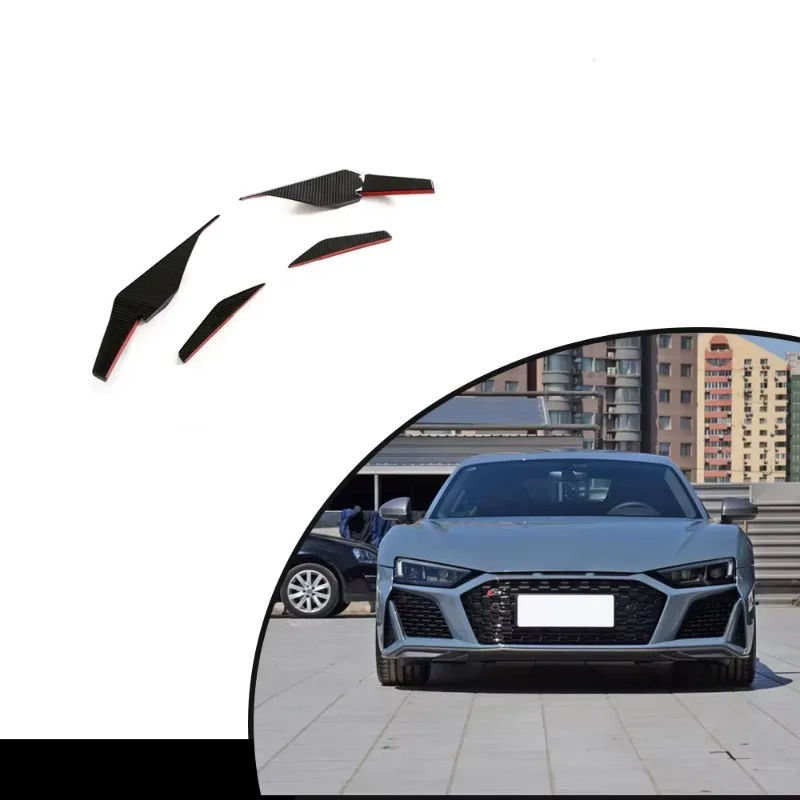 

High Quality Dry Carbon Fiber Front Canards For Audi R8 2023