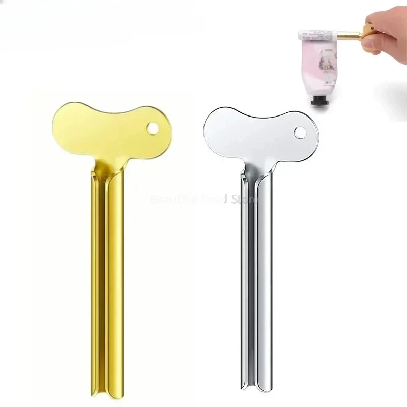 Tube Toothpaste Squeezer Wrenches Roller Dispenser Toothpaste Wringer Tool Metal Hair Dye Color Key Bathroom Accessories