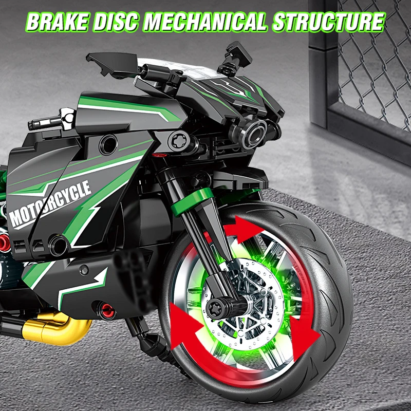 مكعبات بناء دراجات نارية، سيارات كلاسيكية، ديكورات مكتبية، مركبات سباق، ألعاب للأطفال وهدايا للأولاد